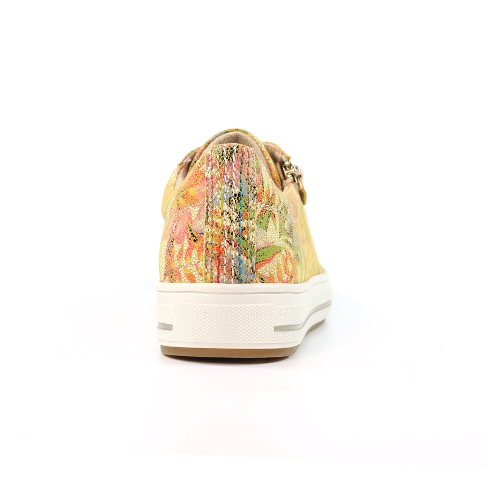 Lunar Nicole Women's Chunky Sole Lace Up/ Zip Up Trainer Floral Multi
