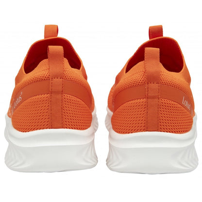 Lotus Girona Women's Bright Lightweight Slip On Casual Trainer Orange