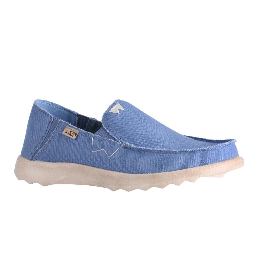 KickBack Couch 2.0 Men's Lightweight Canvas Slip On Shoe Mid Blue