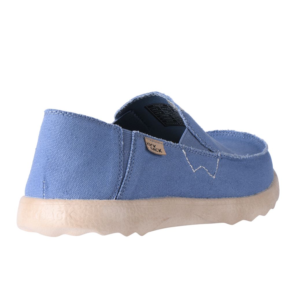 KickBack Couch 2.0 Men's Lightweight Canvas Slip On Shoe Mid Blue