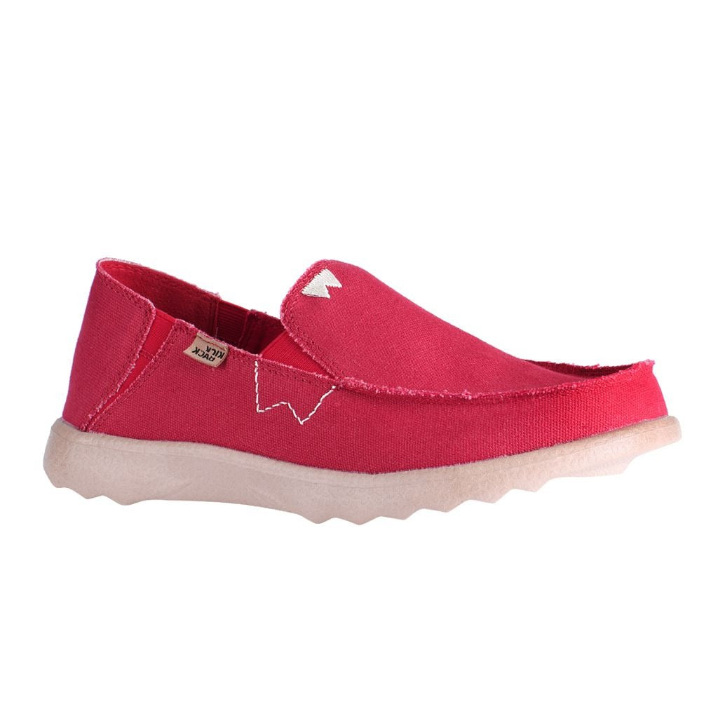 KickBack Couch 2.0 Men's Lightweight Canvas Slip On Shoe Red