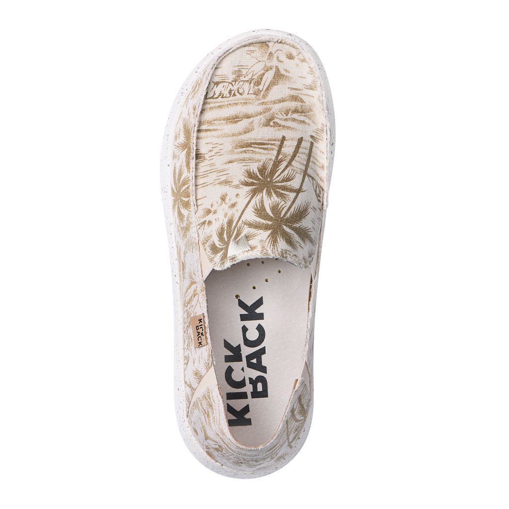 KickBack Couch 2.0 Men's Lightweight Canvas Slip On Shoe Brown Beach