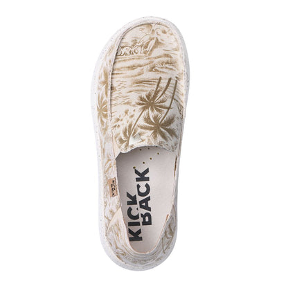 KickBack Couch 2.0 Men's Lightweight Canvas Slip On Shoe Brown Beach