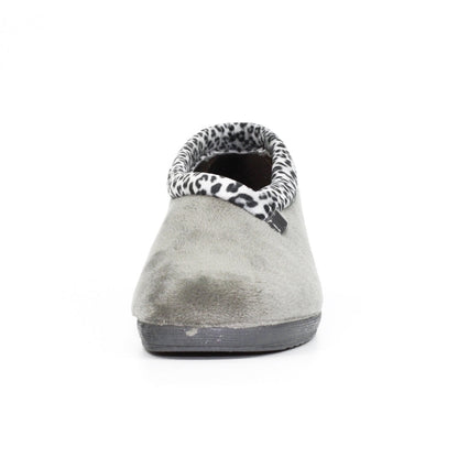 Lunar Paloma Women's Full Wedge Slipper Grey MACHINE WASHABLE