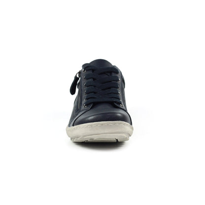 Lunar Pampas Women's Lace Up / Zip Up Panelled Trainer Navy