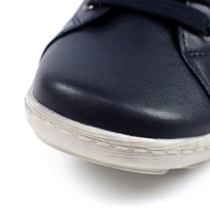 Lunar Pampas Women's Lace Up / Zip Up Panelled Trainer Navy