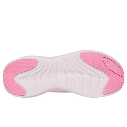 Skechers Skech Cloud Perfectly Plush Women's Slip-In Elasticated Lace Trainer Mauve/Multi