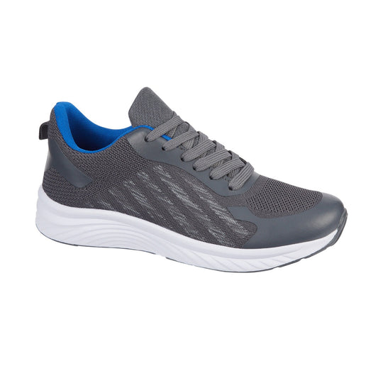 Urban Jacks Pittsburgh Men's Lightweight Lace Up Trainer Grey