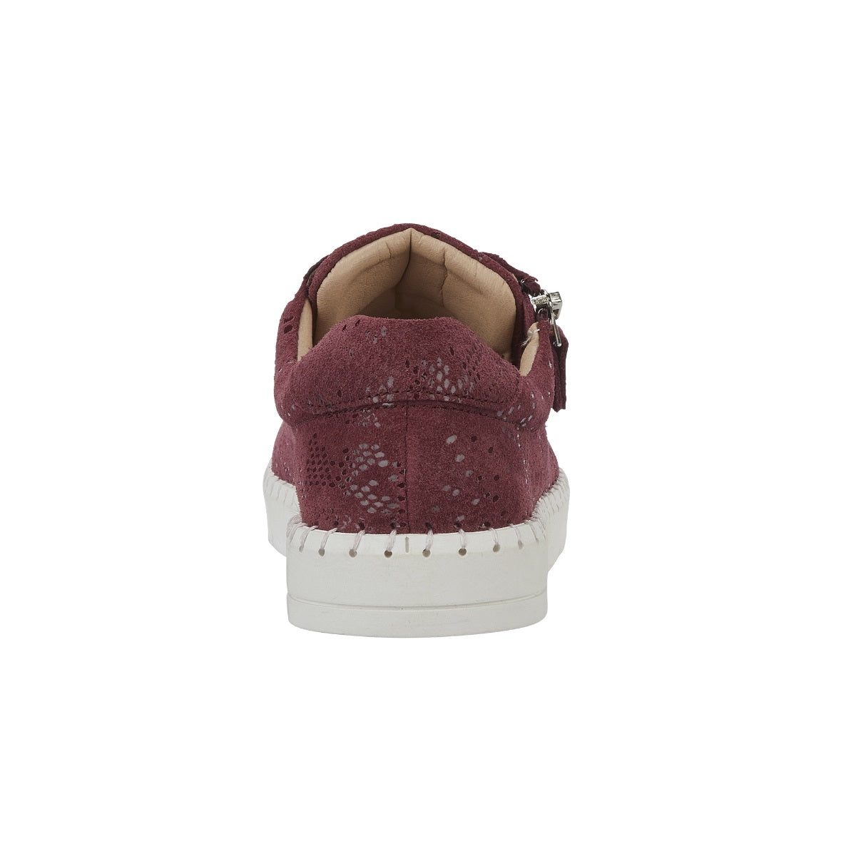 Jo & Joe Porto Women's Suede Casual Zip / Lace Up Shoe Plum