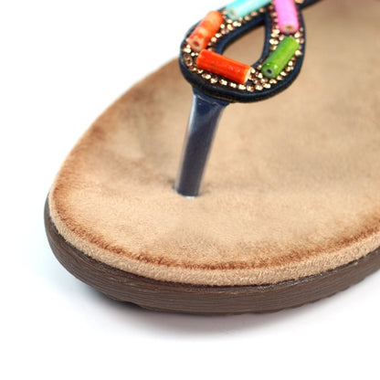 Lunar Rachel Women's Beaded Toe Post Sandal Blue