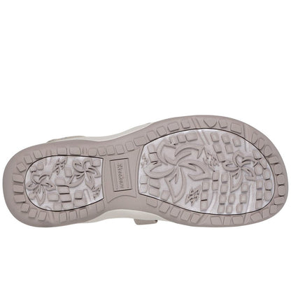 Skechers Reggae Slim Stretch Flex Women's Slip-In Elasticated Strappy Sandal Taupe