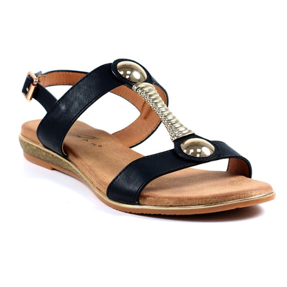 Lunar Renoir Women's T-Bar Sandal Black