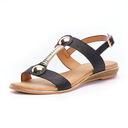 Lunar Renoir Women's T-Bar Sandal Black