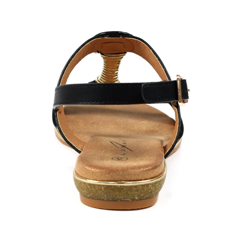 Lunar Renoir Women's T-Bar Sandal Black