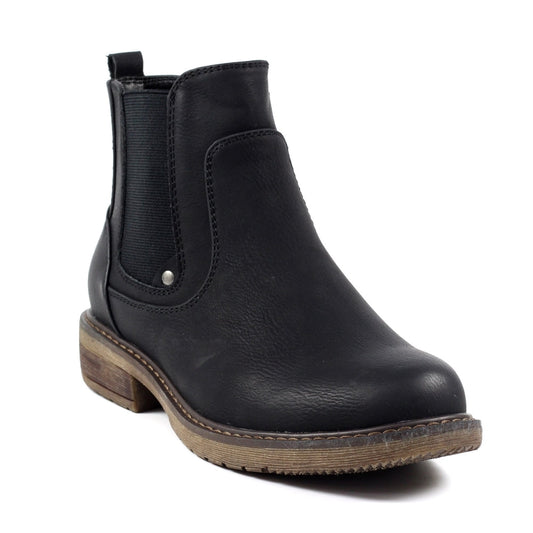 Lunar Roxie II Women's Zip Up Chelsea Ankle Boot Black