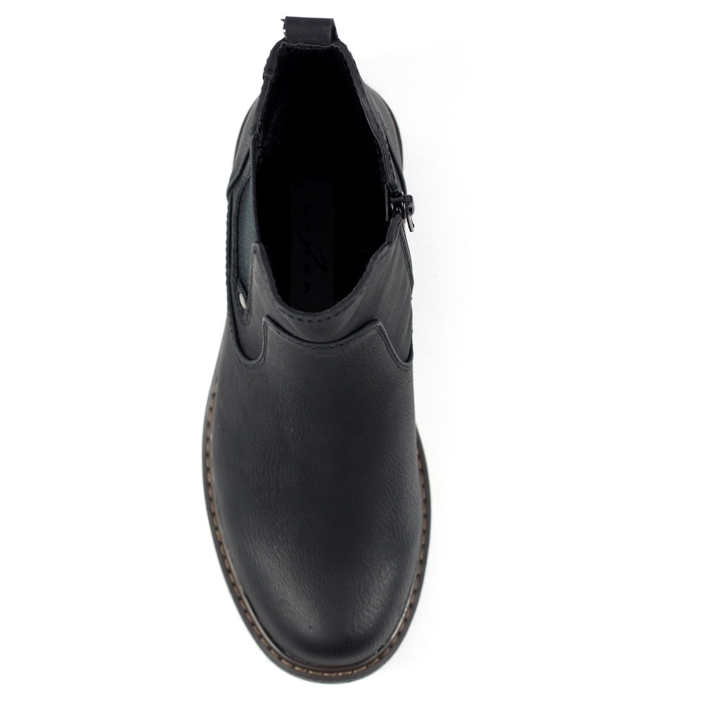 Lunar Roxie II Women's Zip Up Chelsea Ankle Boot Black