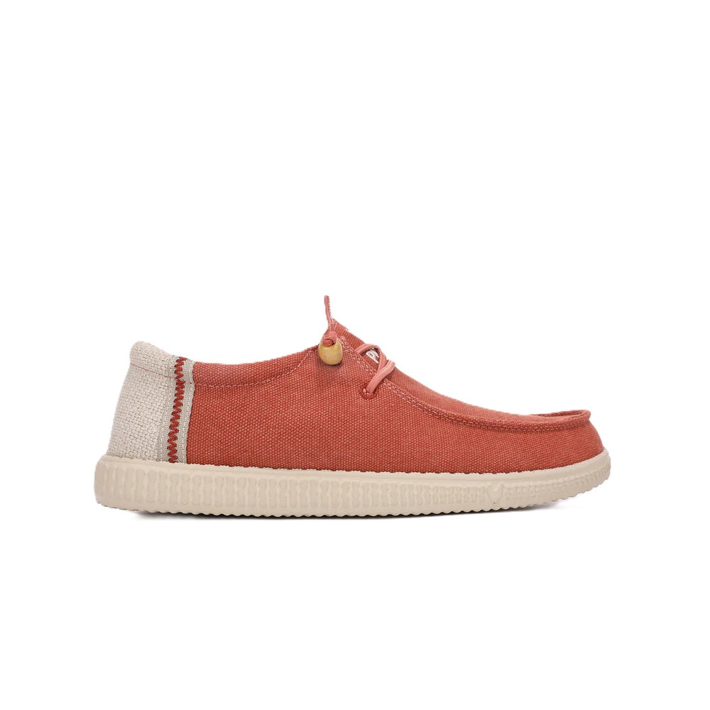 Walk In Pitas Ryan Men's Lightweight Wally Slip On Canvas Shoe Rojo