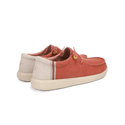 Walk In Pitas Ryan Men's Lightweight Wally Slip On Canvas Shoe Rojo