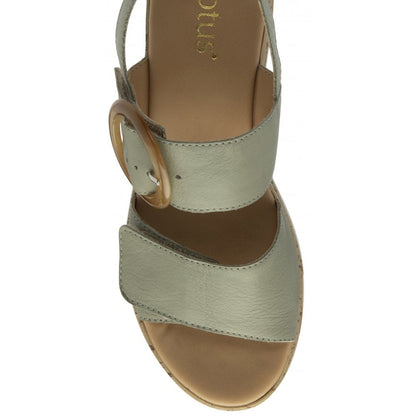Lotus Cammie Women's Adjustable Strap Flatform Sandal Sage