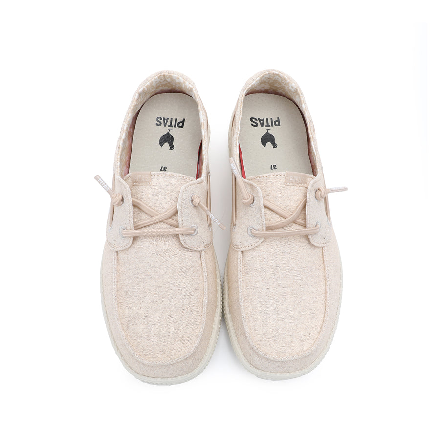 Walk In Pitas Santorini Women's Lightweight Wally Shoe Beige