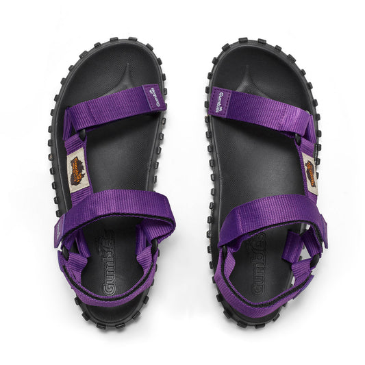 Gumbies Scrambler Women's Recycled Rubber Adjustable Walking Sandal Purple