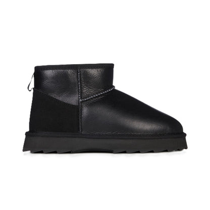 Emu Sharky Micro Town Women's Water Resistant Sheepskin Pull On Cosy Boot Black