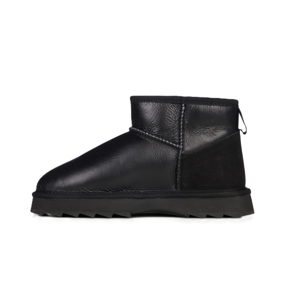 Emu Sharky Micro Town Women's Water Resistant Sheepskin Pull On Cosy Boot Black