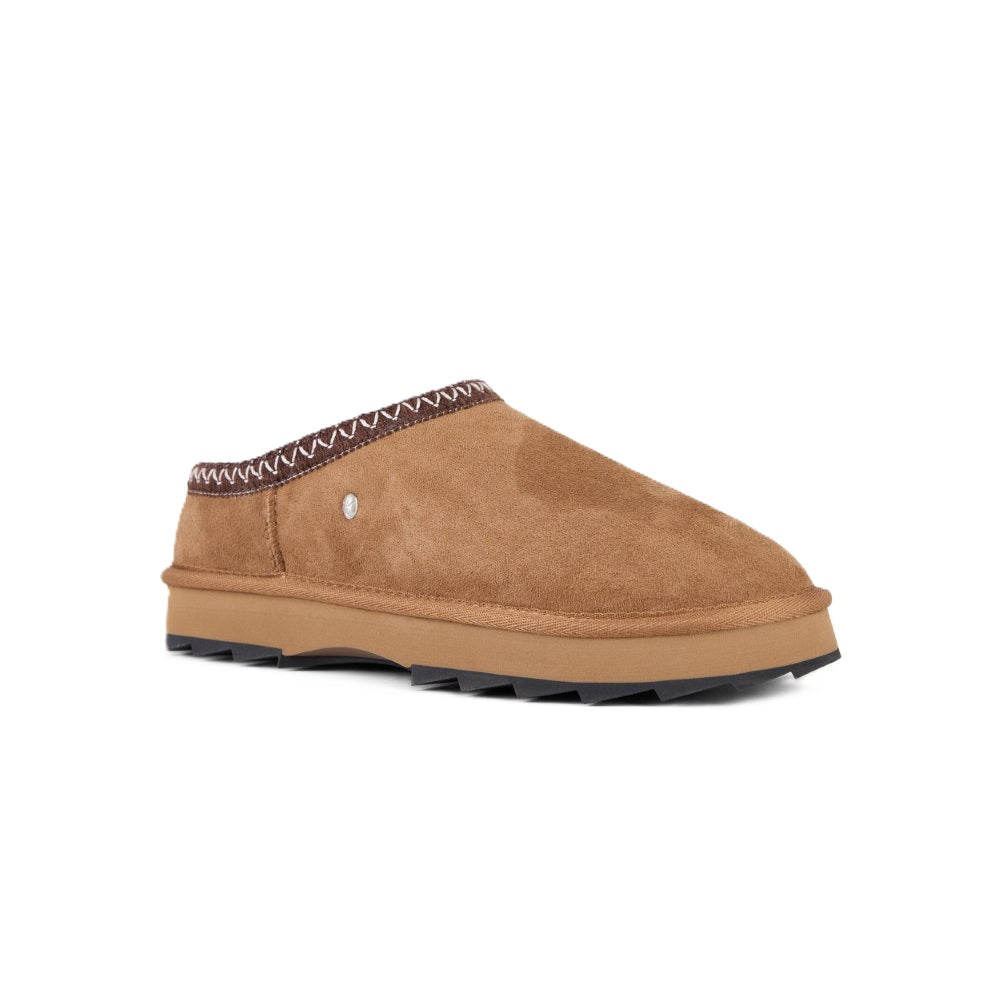 Emu Sharky Scuff Women's Sheepskin Slip On Cosy Clog Shoe Chestnut