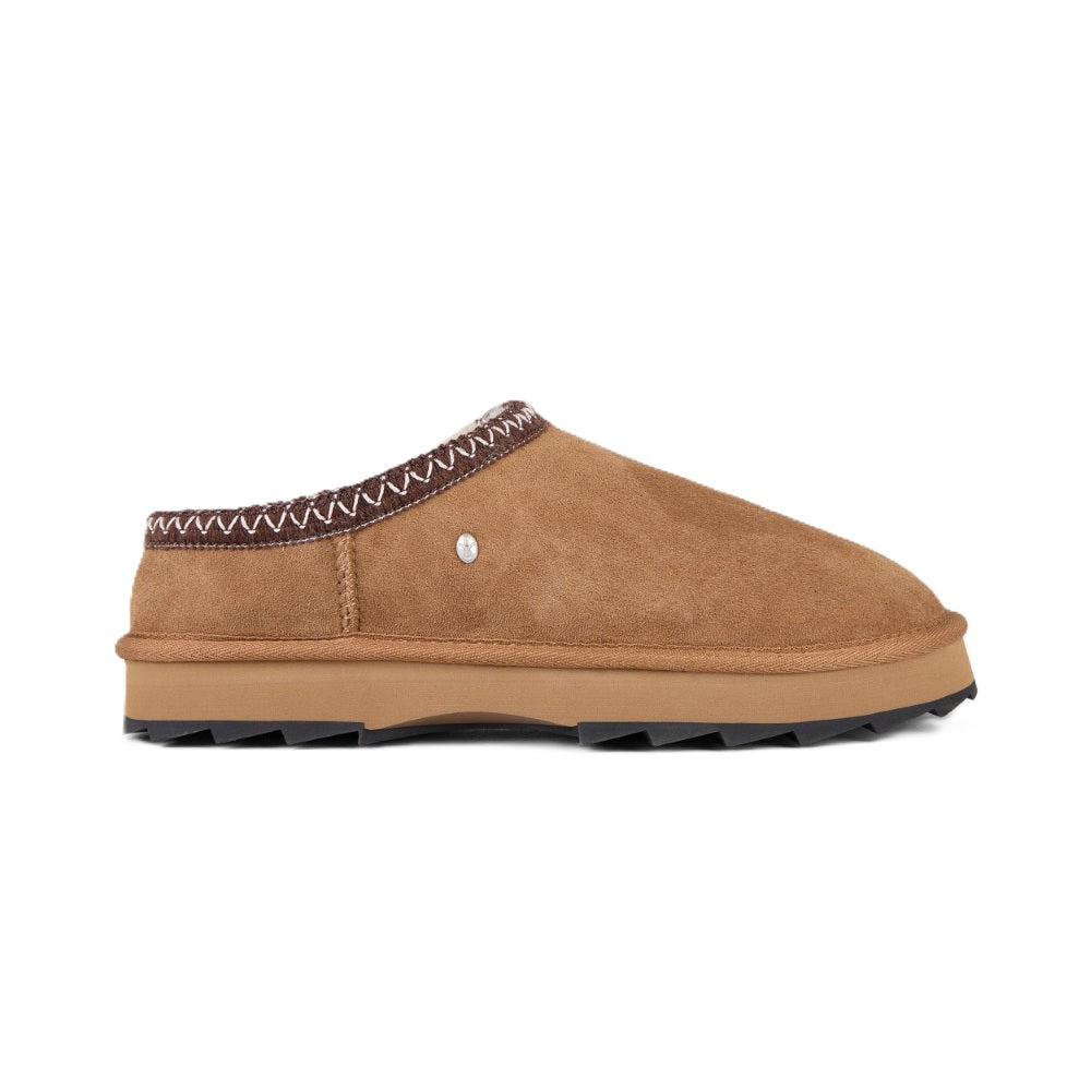 Emu Sharky Scuff Women's Sheepskin Slip On Cosy Clog Shoe Chestnut