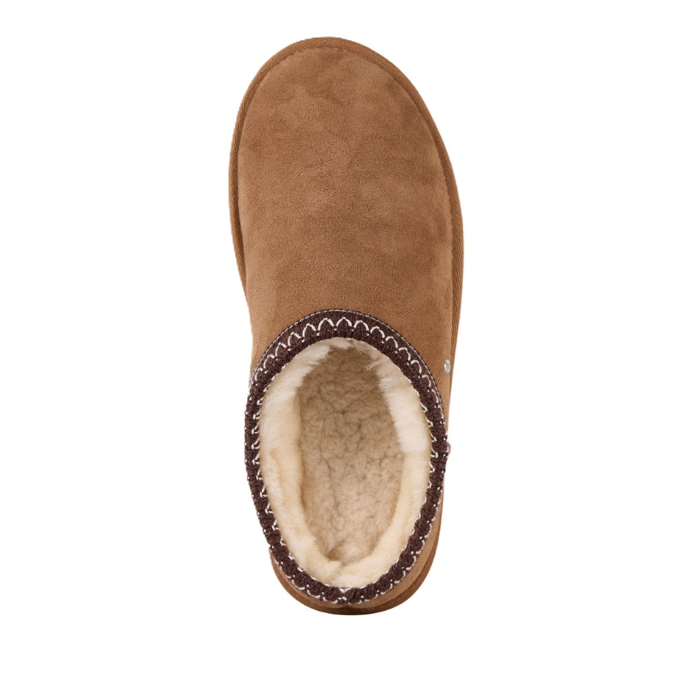 Emu Sharky Scuff Women's Sheepskin Slip On Cosy Clog Shoe Chestnut