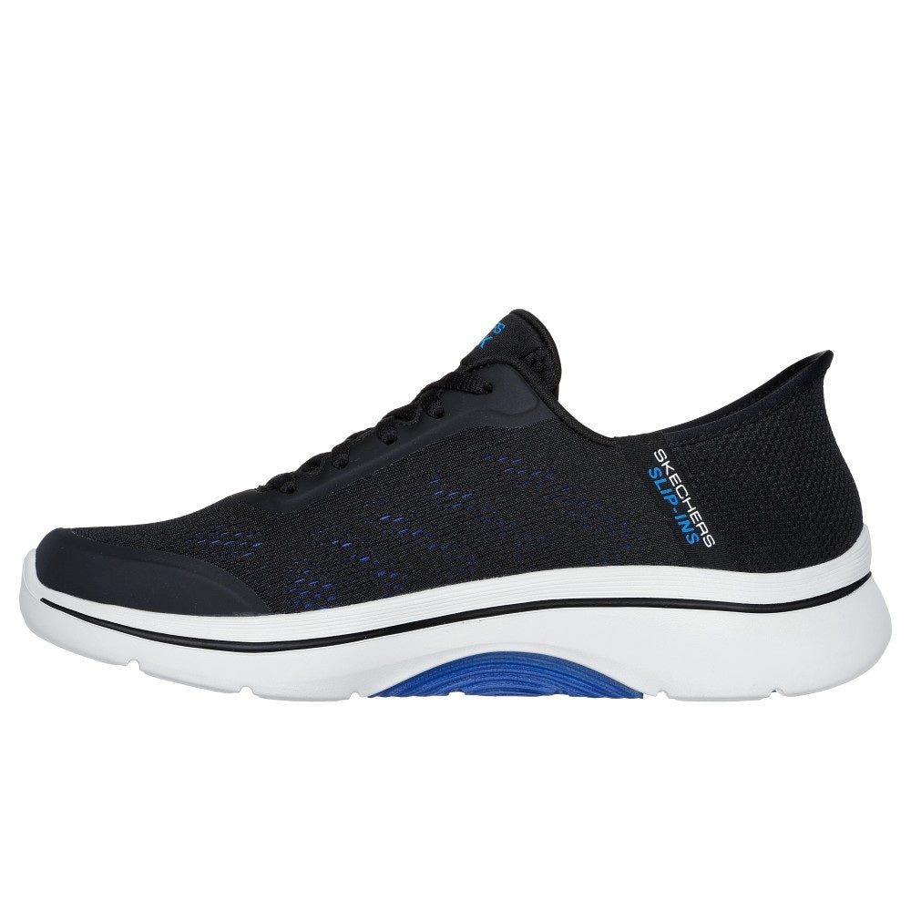 Skechers Go Walk Arch Fit 2.0 Simplicity 2.5 Men's Slip-In Lace Up Trainer Black/Blue
