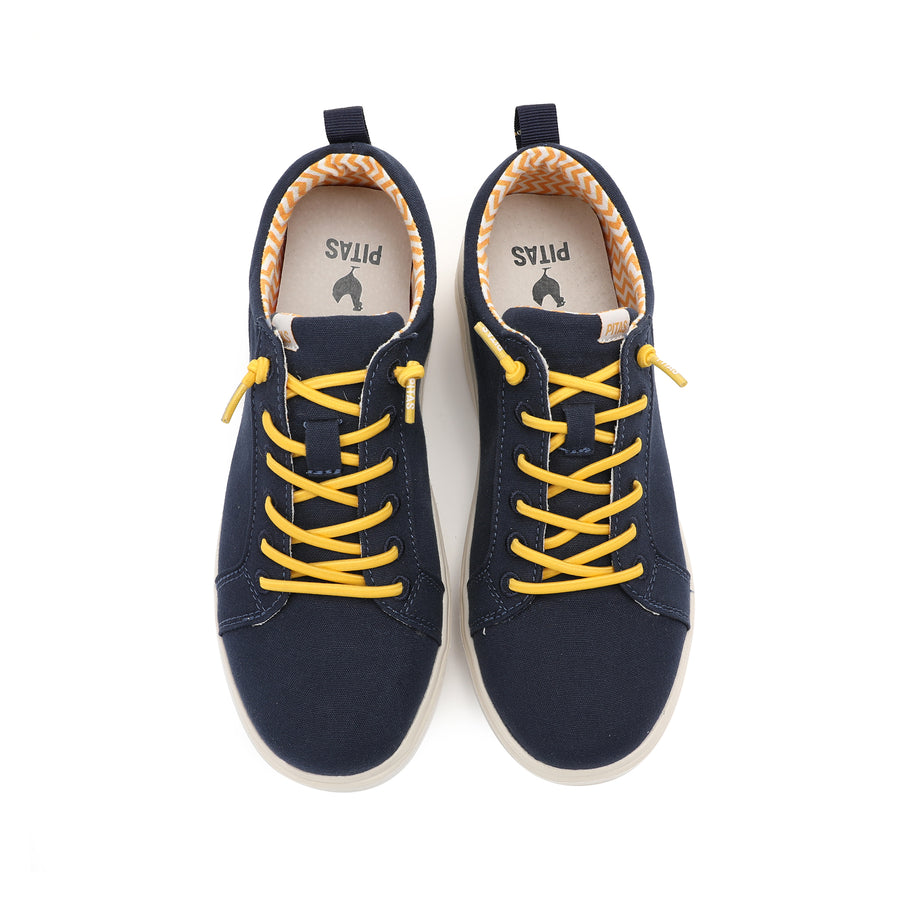 Walk In Pitas Sitges Women's Lightweight Platform Trainer Marino