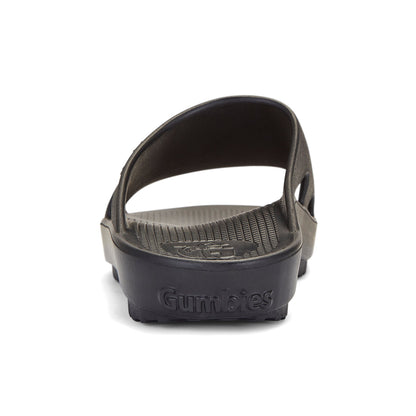 Gumbies SpaSole Men's Lightweight Recycled Rubber Slip On Slider Black