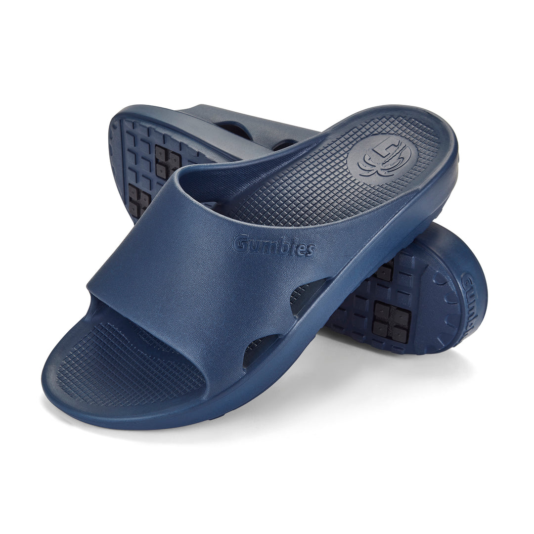 Gumbies SpaSole Women's Lightweight Recycled Rubber Slip On Slider French Navy