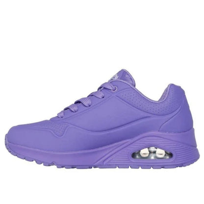 Skechers Uno Spread the Love Women's Lace Up Heart Design Trainer Purple