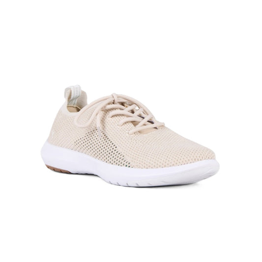 Emu Springbrook Women's Machine Washable Wool Blend Mesh Lightweight Lace Up Sneaker Oatmeal