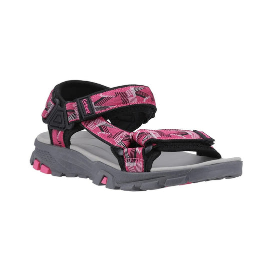 Cotswold Stanton Women's 3 Strap Walking Sandal Black/Fuchsia