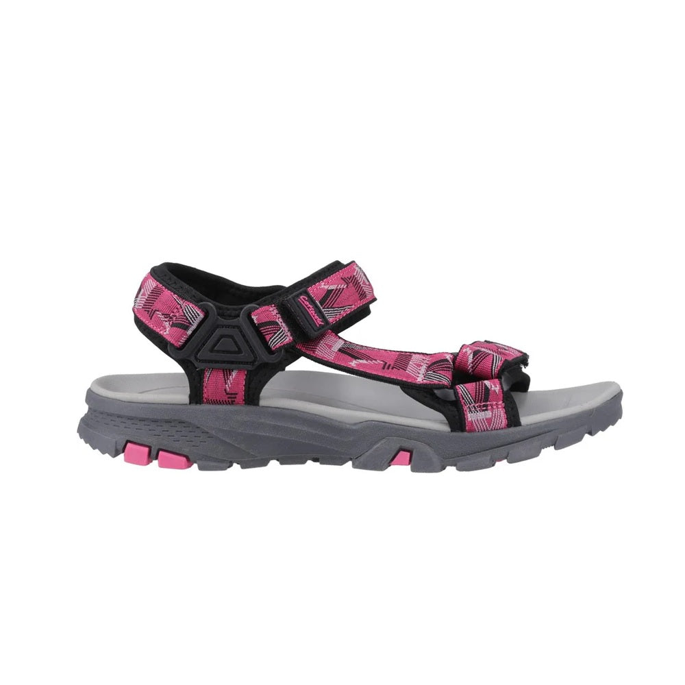 Cotswold Stanton Women's 3 Strap Walking Sandal Black/Fuchsia