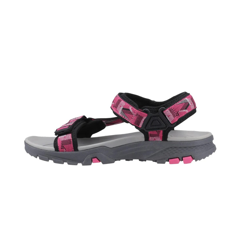 Cotswold Stanton Women's 3 Strap Walking Sandal Black/Fuchsia