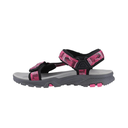 Cotswold Stanton Women's 3 Strap Walking Sandal Black/Fuchsia
