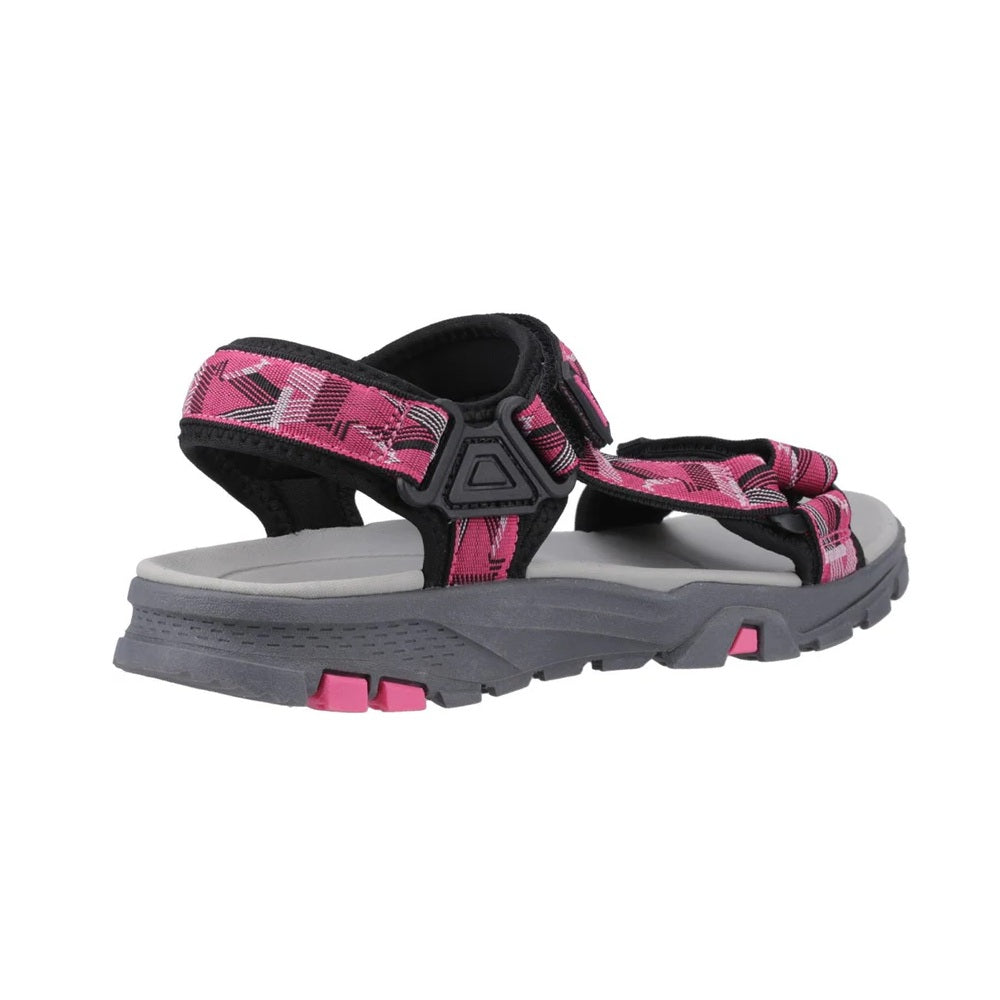 Cotswold Stanton Women's 3 Strap Walking Sandal Black/Fuchsia
