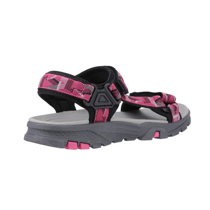 Cotswold Stanton Women's 3 Strap Walking Sandal Black/Fuchsia