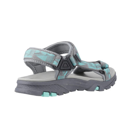 Cotswold Stanton Women's 3 Strap Walking Sandal Grey/Turquoise