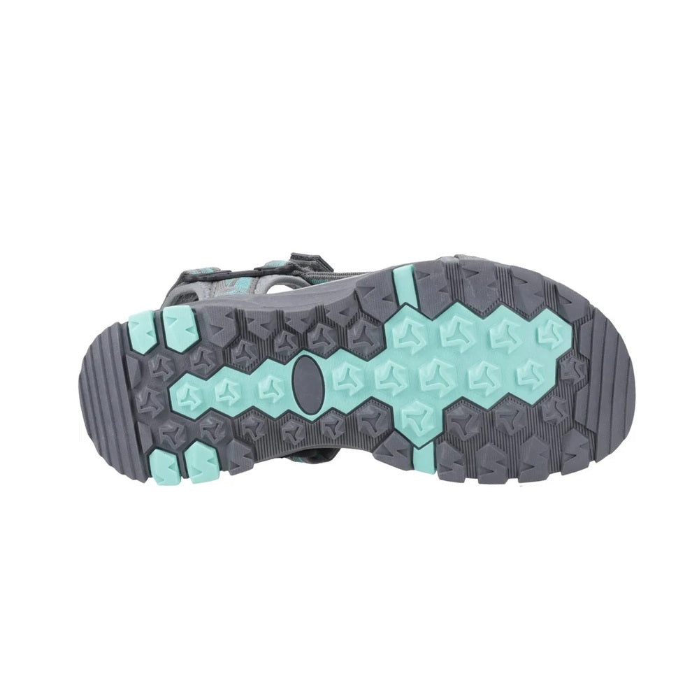 Cotswold Stanton Women's 3 Strap Walking Sandal Grey/Turquoise