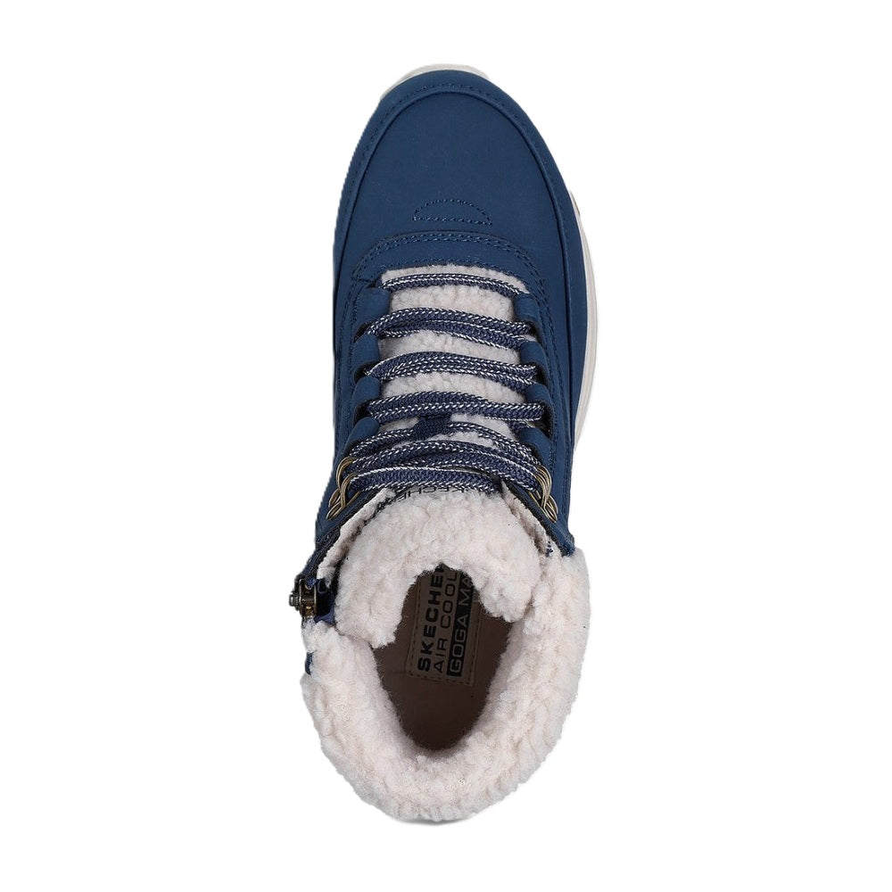 Skechers On-The-Go Stellar Alpine Adventure Women's Lace & Zip Up Waterproof Boot Navy