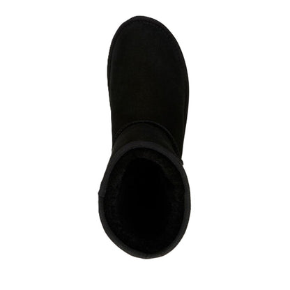 Emu Stinger Lo Flatform Women's Water Resistant Sheepskin Pull On Cosy Mid Boot Black