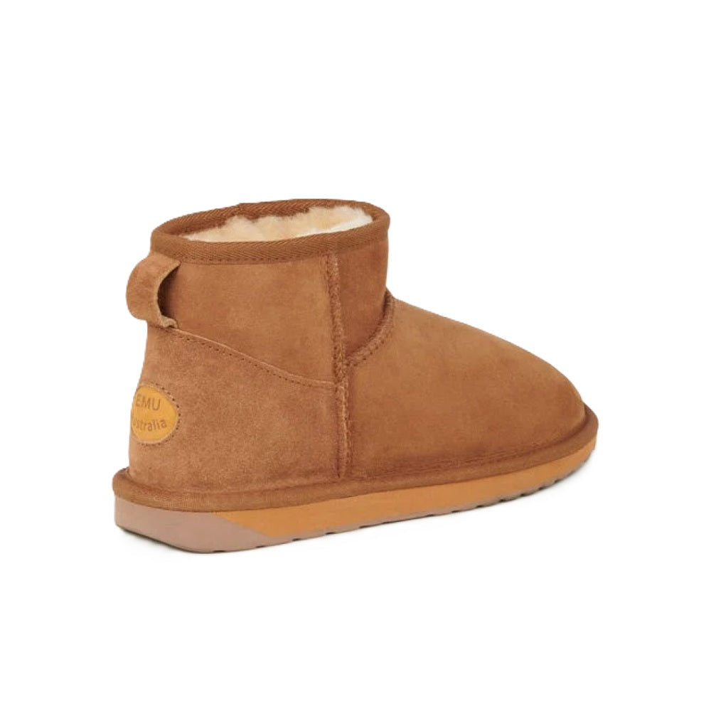 Emu Stinger Micro Women's Water Resistant Sheepskin Pull On Cosy Boot Chestnut