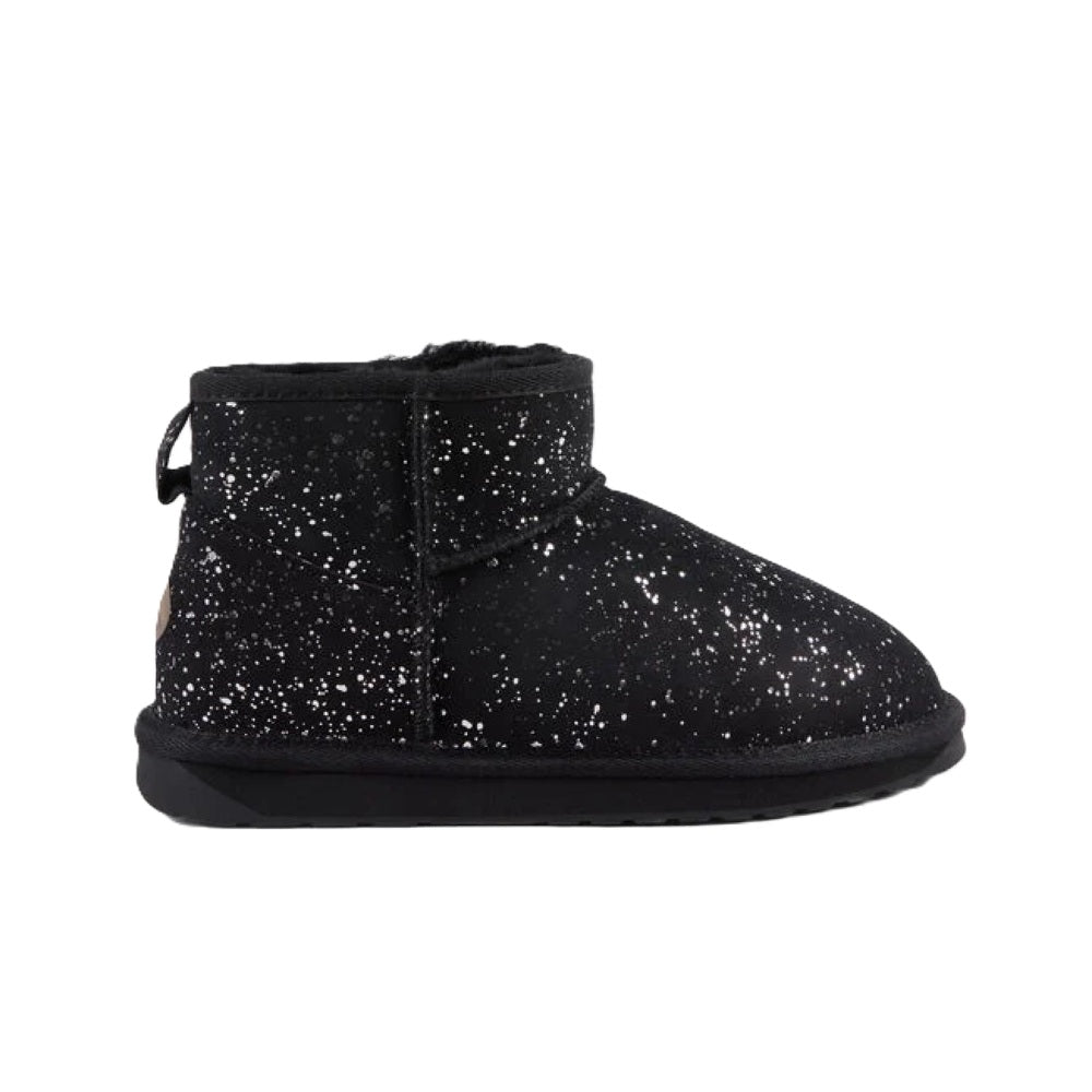 Emu Stinger Micro Milkyway Women's Sheepskin Pull On Cosy Ankle Boot Black