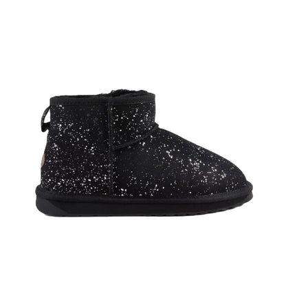 Emu Stinger Micro Milkyway Women's Sheepskin Pull On Cosy Ankle Boot Black