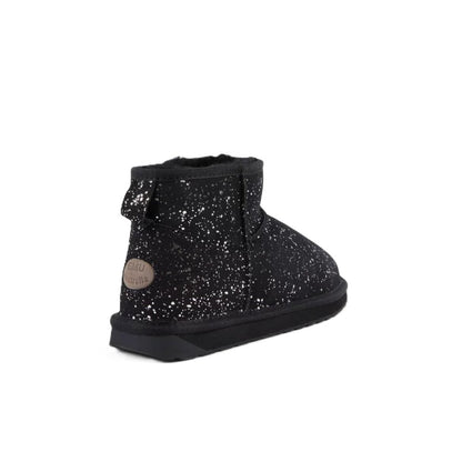 Emu Stinger Micro Milkyway Women's Sheepskin Pull On Cosy Ankle Boot Black